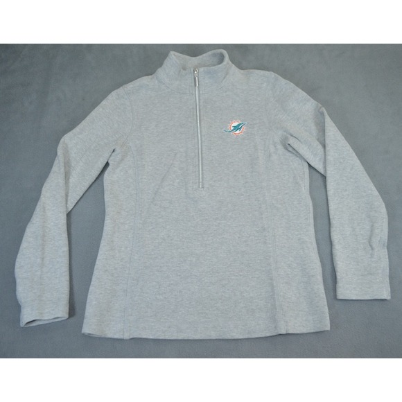 Tommy Bahama Sweaters - Tommy Bahama x Miami Dolphins Sweater Womens Medium 1/2 Zip Pullover Logo NFL